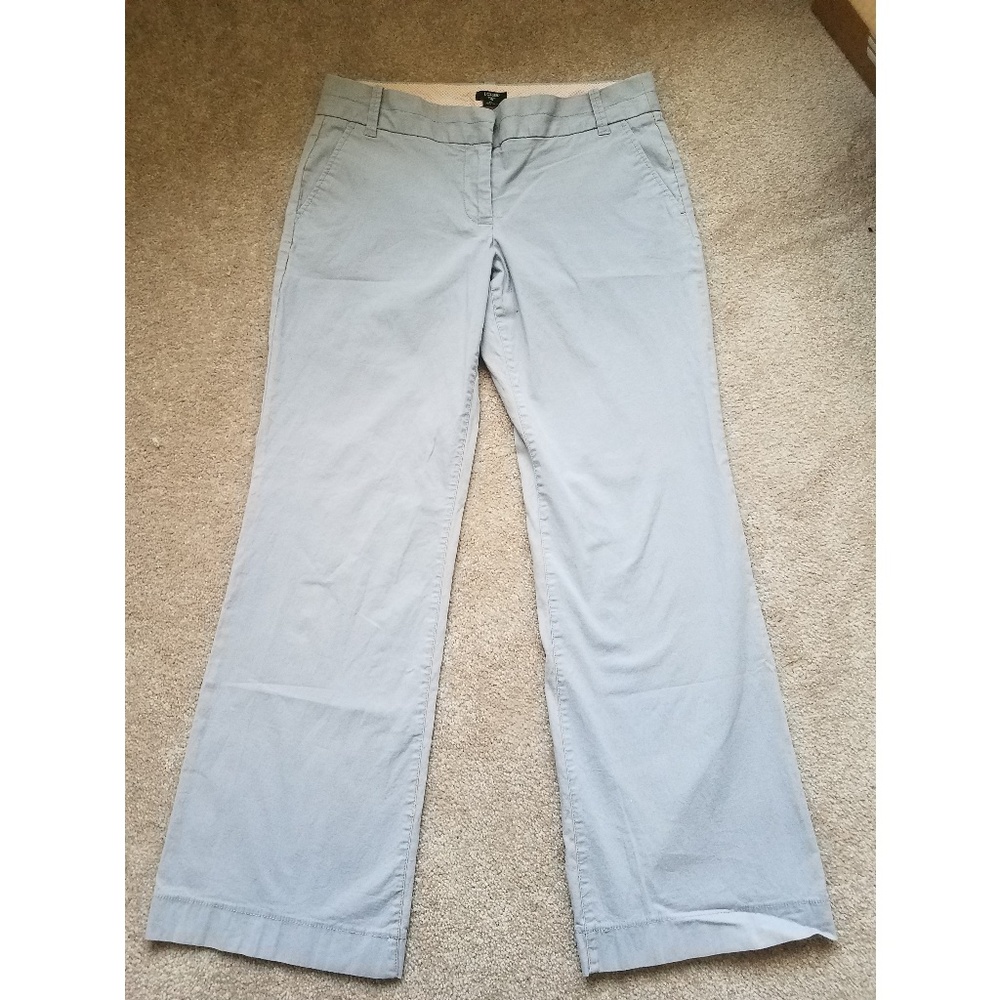 J.Crew stretch sz 8S city fit light grey trousers
